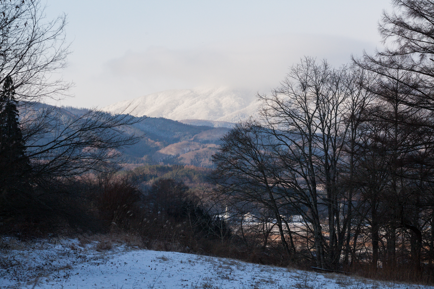 冬の早池峰山